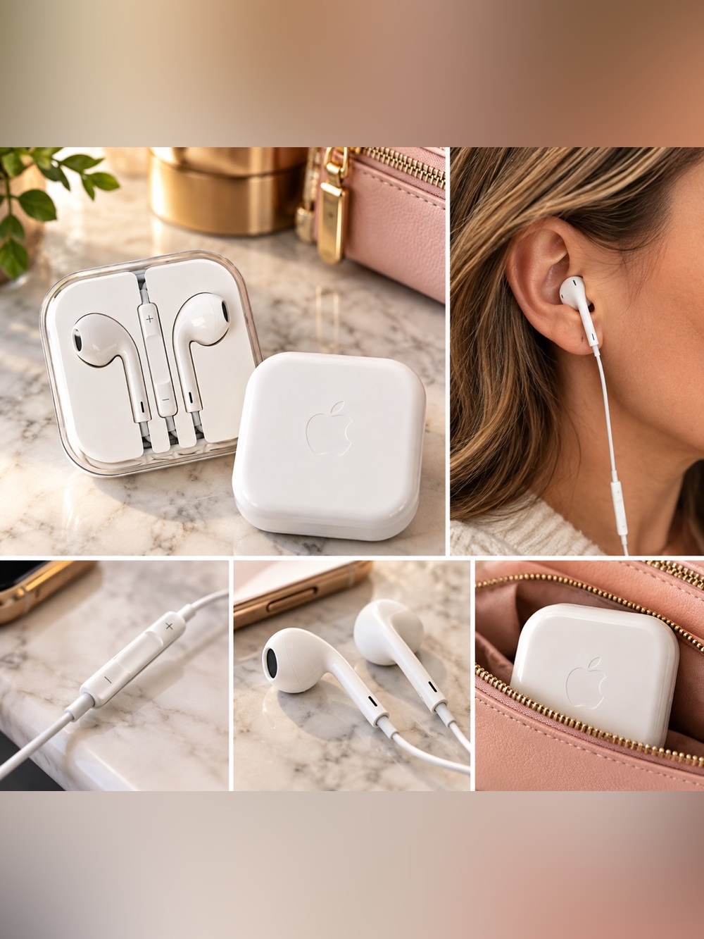 Apple EarPods 3.5mm Wired Headphones with Original Storage Case – Never Opened